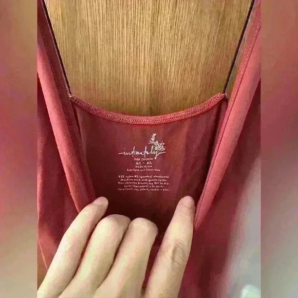 Free People Intimately Seamless Skinny Strap Mini Slip Dress Womens Size M/L - Picture 3 of 3